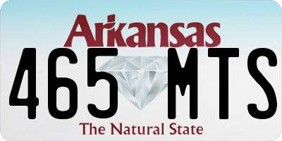 AR license plate 465MTS