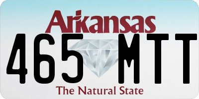 AR license plate 465MTT