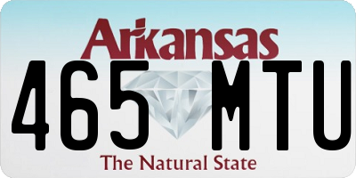 AR license plate 465MTU