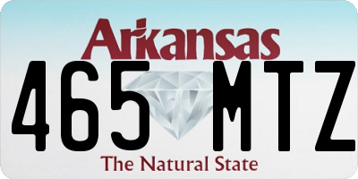 AR license plate 465MTZ