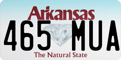 AR license plate 465MUA