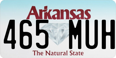 AR license plate 465MUH
