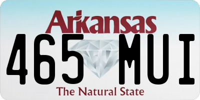 AR license plate 465MUI