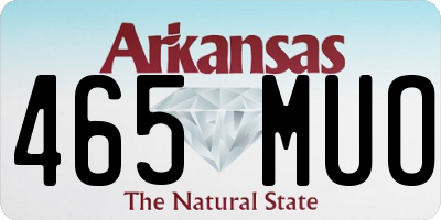 AR license plate 465MUO