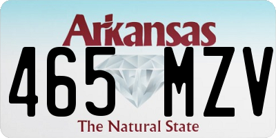 AR license plate 465MZV