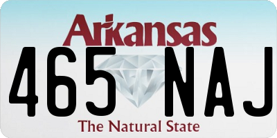 AR license plate 465NAJ