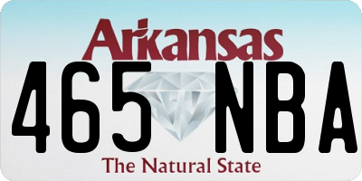 AR license plate 465NBA