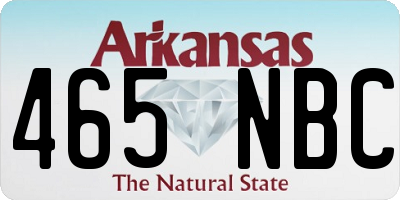 AR license plate 465NBC