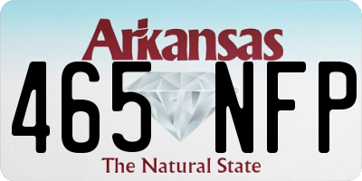 AR license plate 465NFP