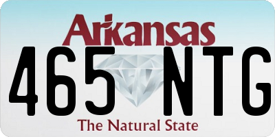 AR license plate 465NTG