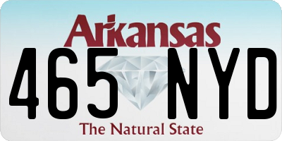 AR license plate 465NYD