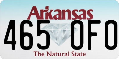 AR license plate 465OFO