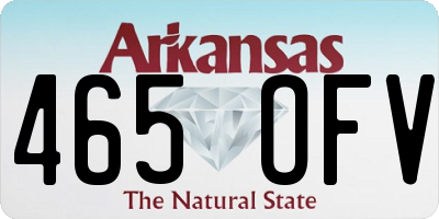 AR license plate 465OFV