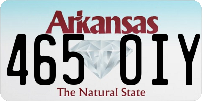 AR license plate 465OIY