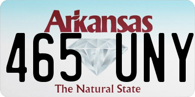 AR license plate 465UNY