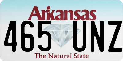 AR license plate 465UNZ