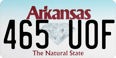 AR license plate 465UOF