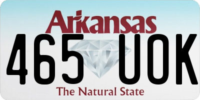 AR license plate 465UOK