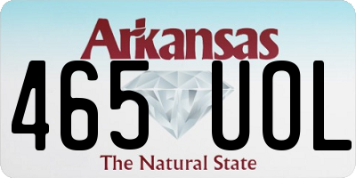 AR license plate 465UOL