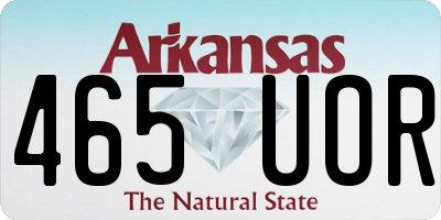 AR license plate 465UOR