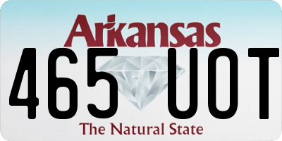 AR license plate 465UOT