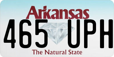AR license plate 465UPH