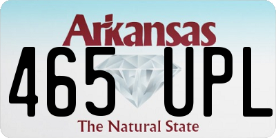 AR license plate 465UPL