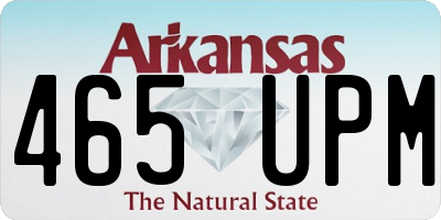 AR license plate 465UPM