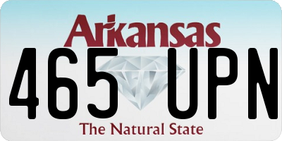 AR license plate 465UPN