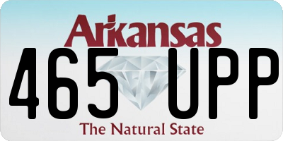 AR license plate 465UPP