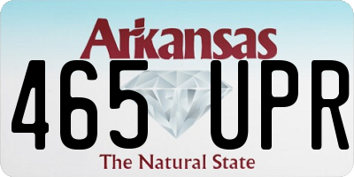 AR license plate 465UPR