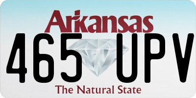 AR license plate 465UPV