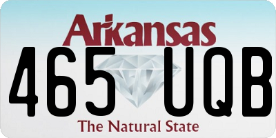 AR license plate 465UQB