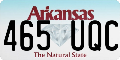 AR license plate 465UQC