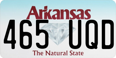AR license plate 465UQD