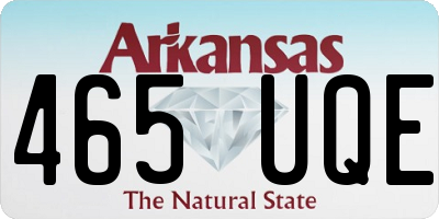 AR license plate 465UQE