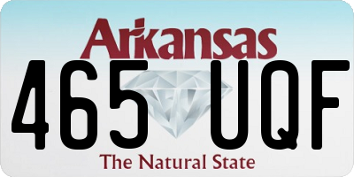 AR license plate 465UQF
