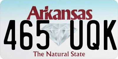 AR license plate 465UQK
