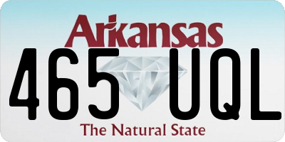 AR license plate 465UQL