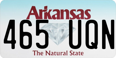 AR license plate 465UQN