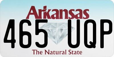 AR license plate 465UQP