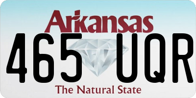 AR license plate 465UQR