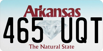 AR license plate 465UQT