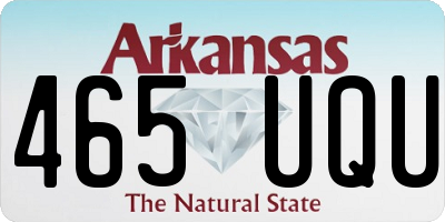 AR license plate 465UQU