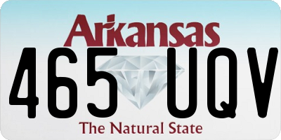 AR license plate 465UQV