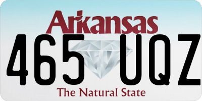 AR license plate 465UQZ