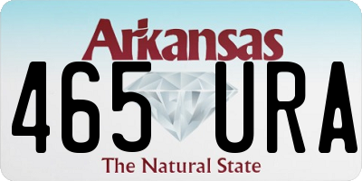AR license plate 465URA