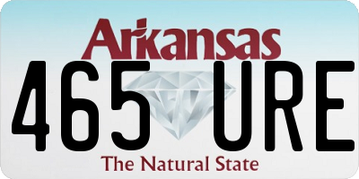 AR license plate 465URE