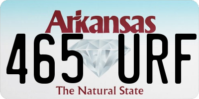 AR license plate 465URF