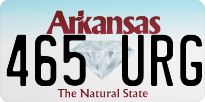 AR license plate 465URG
